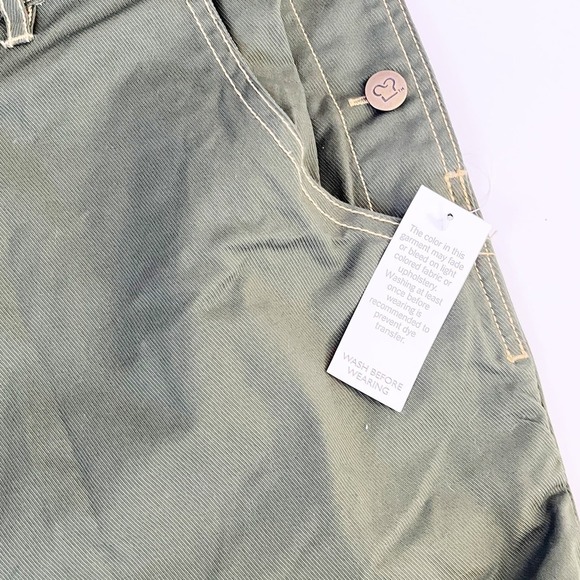 NWT UNISEX CHEFWEAR OLIVE Green Cotton Stretch Bib Overalls Sz XL - Picture 4 of 6